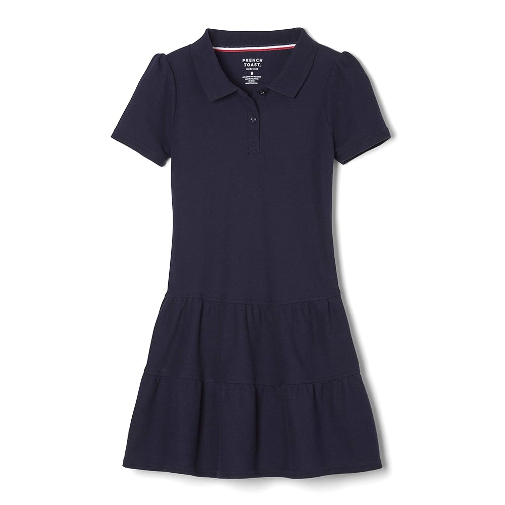 ワンピース Scalloped Polo Dress / navy Msize Amazon.com: French Toast Girls' Ruffled Pique Polo Dress